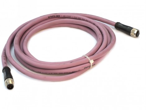 CABLE  3M CANOPEN M12 MALE/FEM.