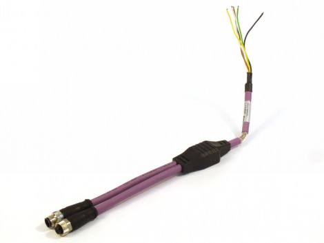WIRED CAN OPEN CABLE Y PUR 0.3M M12 M/F